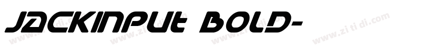JackInput Bold字体转换